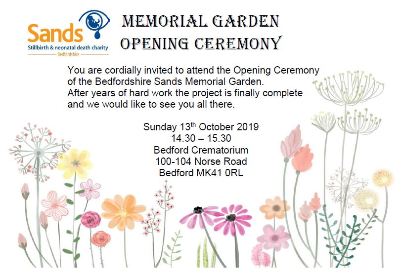 Memorial Garden Opening Invitation