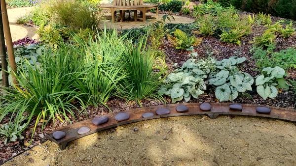 Pebbles at the memorial garden